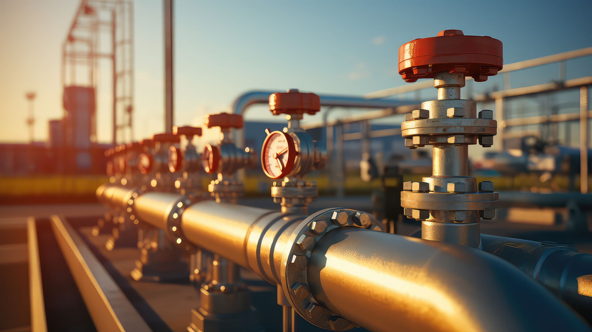 Das Motiv zeigt eine Gasleitung.